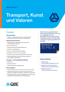 Transport, Kunst und Valoren
